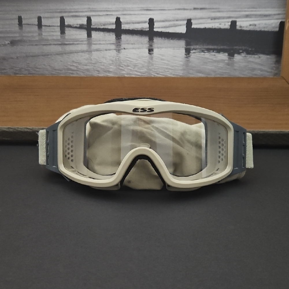 Sandy Tan and Gray Protective Goggles